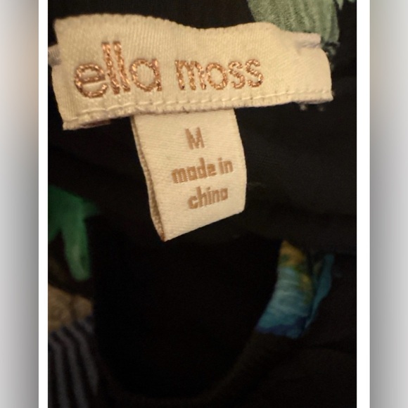 ELLA MOSS Floral SILK WRAP DRESS, - Picture 4 of 4